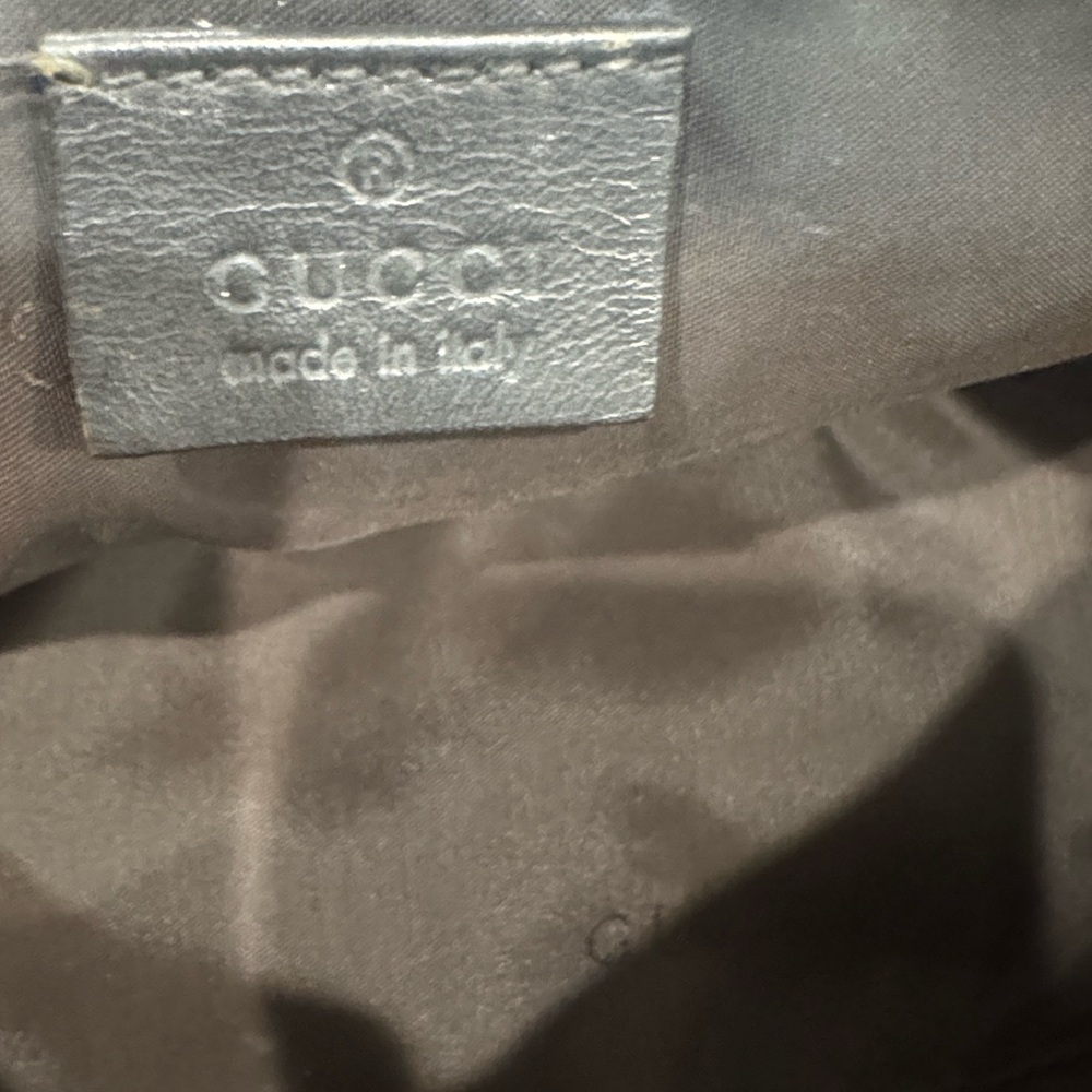 Gucci Black Shoulder Bag Leather/Suede Authentic Vintage Y2K - Picture 8 of 9